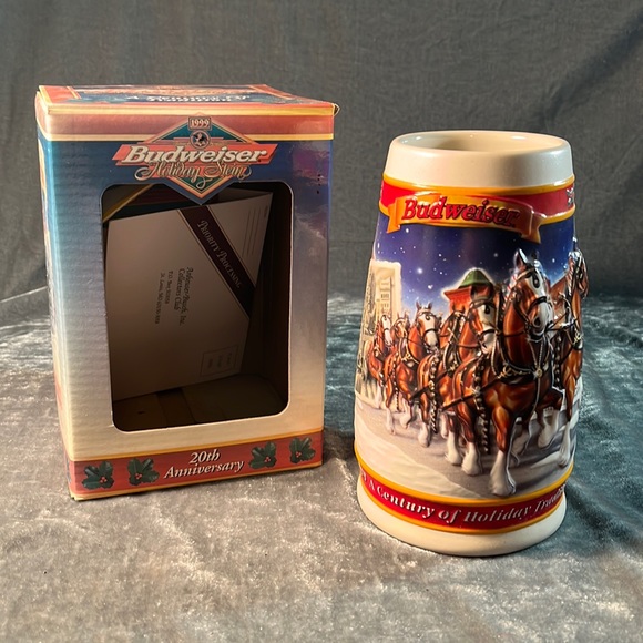 Budweiser | Holiday | 999 Budweiser Christmas Stein | Poshmark